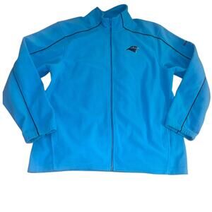 Carolina Panthers Reebok Full Zip Fleece Jacket Blue | Men’s Large